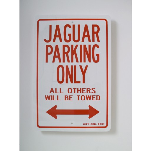 Jaguar Parking Only Sign
