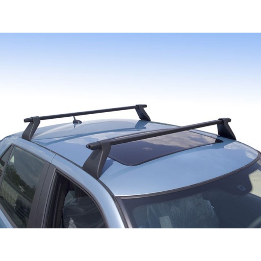 MPE Aerodynamic Lockable Aluminium Car Roof Rack Rail Bars for Saab 9-3X 09-13