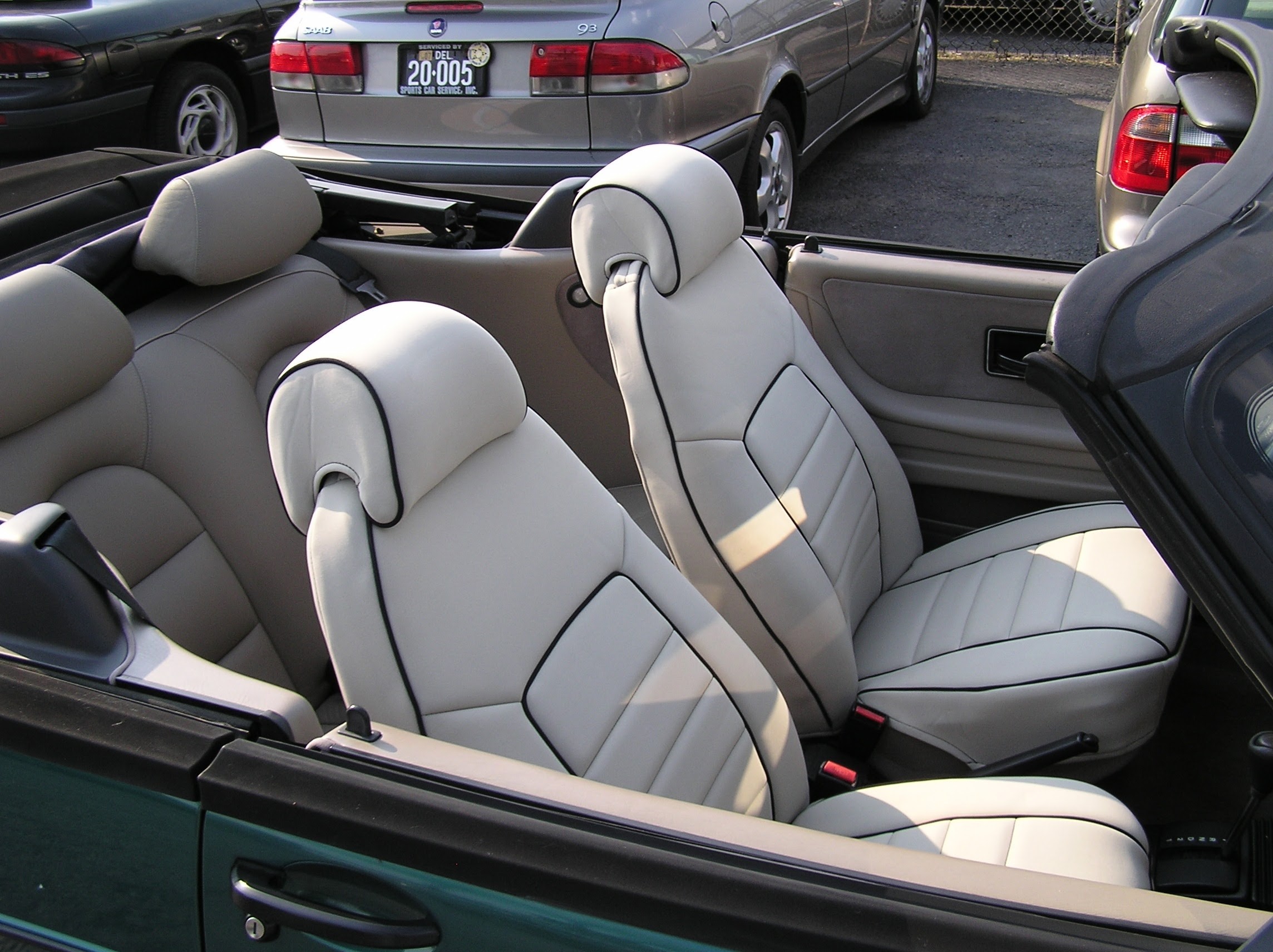 Saab Blu Trim Car Seat Covers Full Set 900 9000 9 3 3x 5 - 2005 Saab 9 3 Convertible Seat Covers