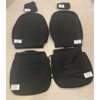 1999-2009 Saab 9-5 Front Seat Covers - Black (6PC Set)
