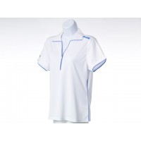 Ladies White Golf Shirt - Large