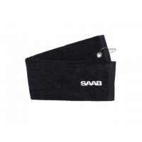 Saab Black Golf Towel